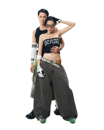 Insane® - Tube Top - 黑色 T-I1049
