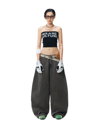 Insane® - Tube Top - 黑色 T-I1049