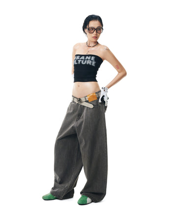 Insane® - Tube Top - 黑色 T-I1049