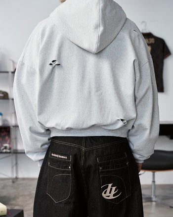 Insane® - Dual Realm Denim Pants - 黑色 P-I174