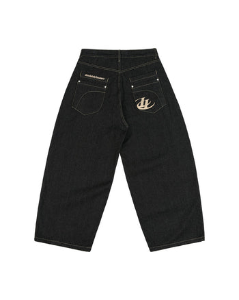 Insane® - Dual Realm Denim Pants - 黑色 P-I174