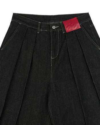Insane® - Dual Realm Denim Pants - 黑色 P-I174