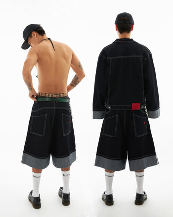Insane® - Foldlock Raw Denim Jorts P-I175