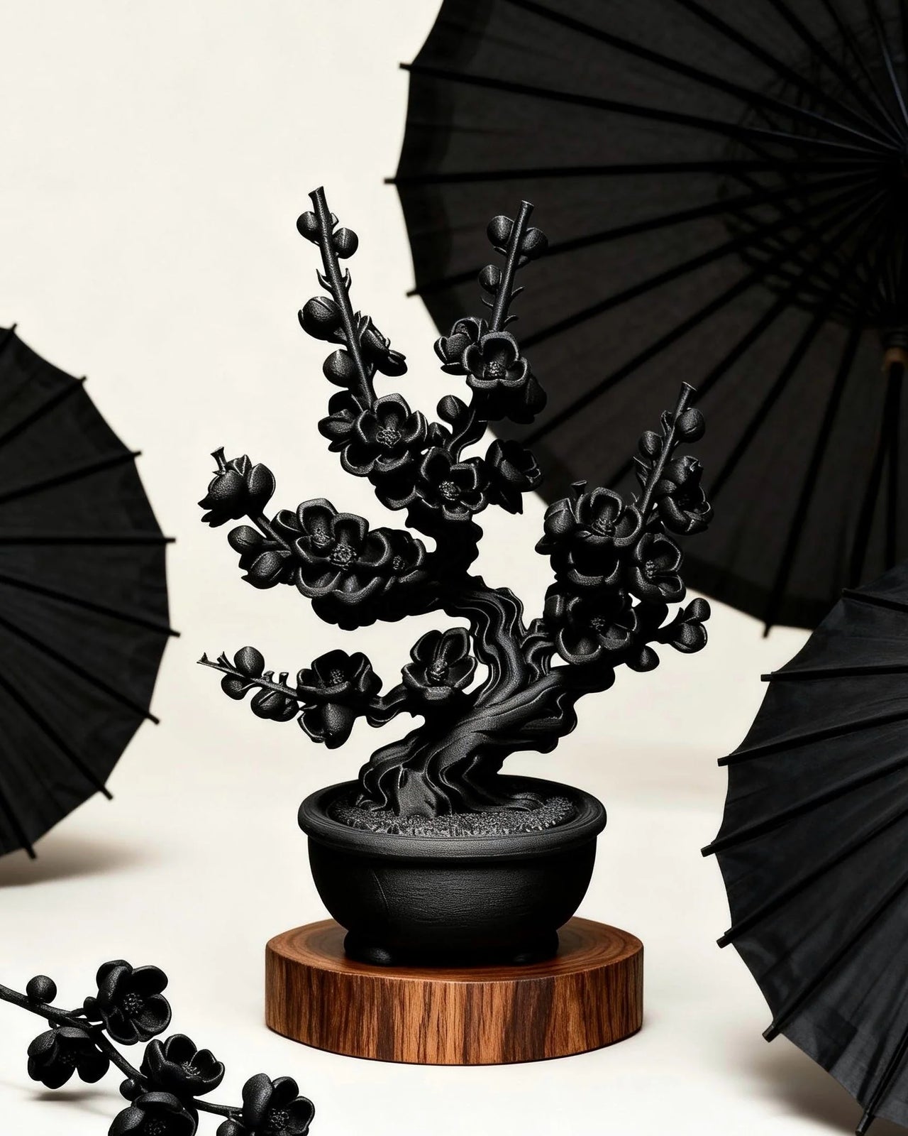 朽根造 - AC-K166 黑·盆系列｜枝·梅