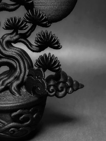 朽根造 - AC-K168 黑·盆系列｜朔月·雲