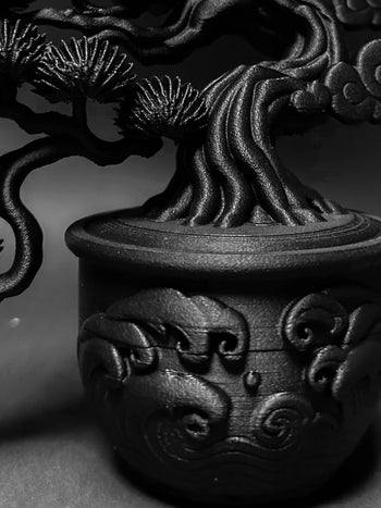 朽根造 - AC-K167 黑·盆系列｜松·月升