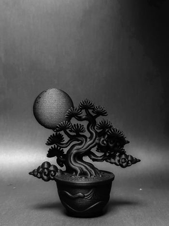 朽根造 - AC-K168 黑·盆系列｜朔月·雲