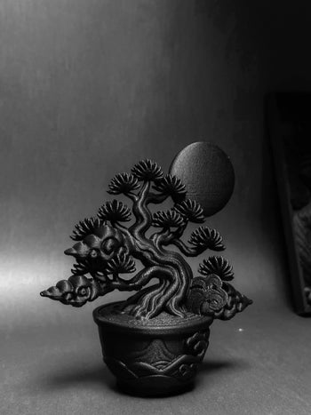 朽根造 - AC-K168 黑·盆系列｜朔月·雲