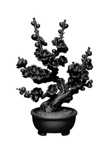 朽根造 - AC-K166 黑·盆系列｜枝·梅