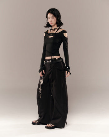 BUNNYHILL - P-B133 SALVIUS PANTS 寬版直筒長褲