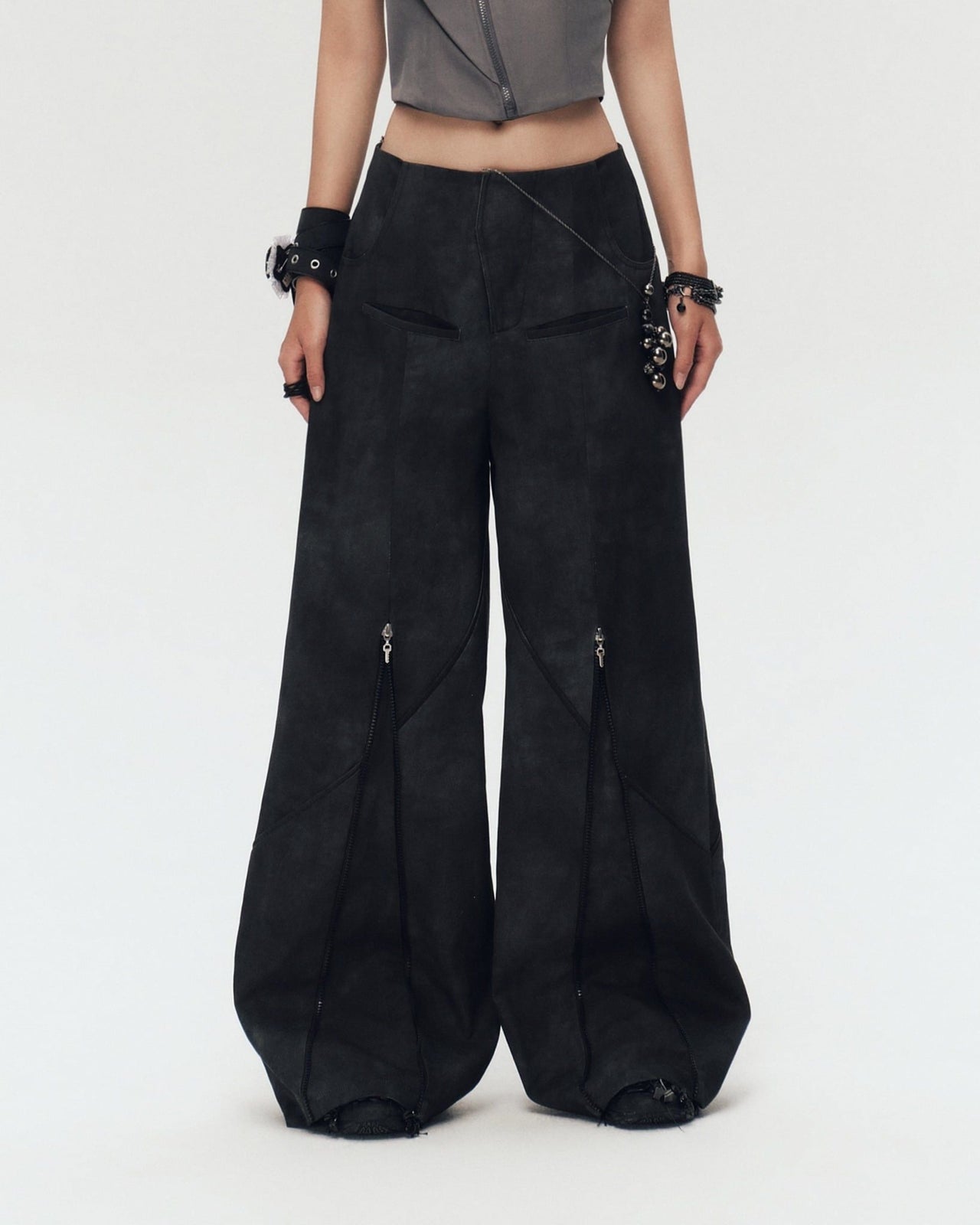 BUNNYHILL -  QUENTIN PANTS 直筒低襠褲 P-B168