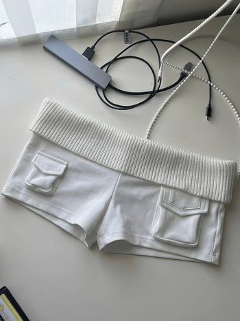 IUE STUDIO - "MILKJI" MICRO SHORTS P-U173