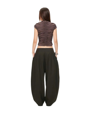 IUE STUDIO T-U204 MAMTOM "RUCHE" WAVY TOP