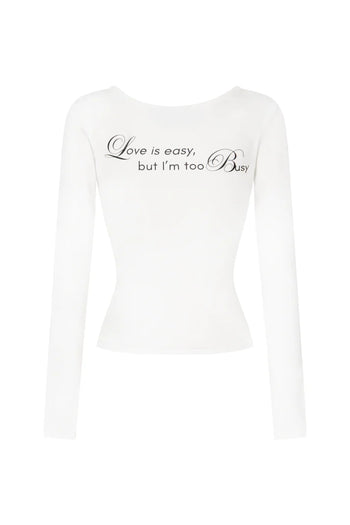 IUE STUDIO-T-U203 EZBUSY LONGSLEEVES SHIRT