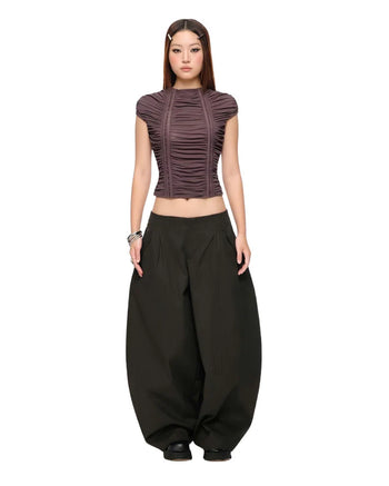 IUE STUDIO T-U204 MAMTOM "RUCHE" WAVY TOP