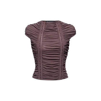 IUE STUDIO T-U204 MAMTOM "RUCHE" WAVY TOP