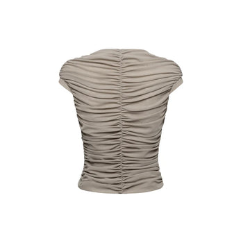 IUE STUDIO-T-U206 RUCHE WAVY TOP