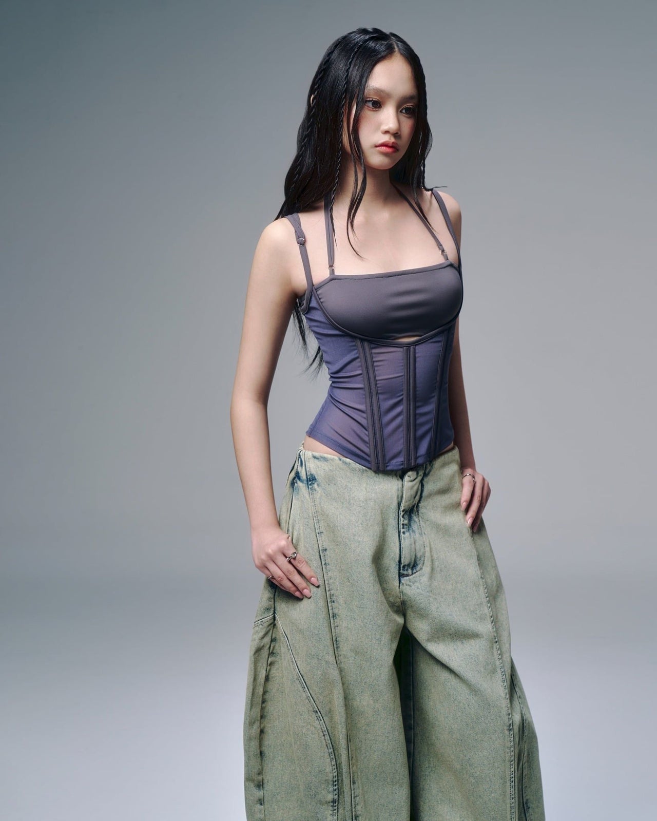 BUNNYHILL - V-B09 MELIOS MESH TOP 網紗束身抹胸網眼背心