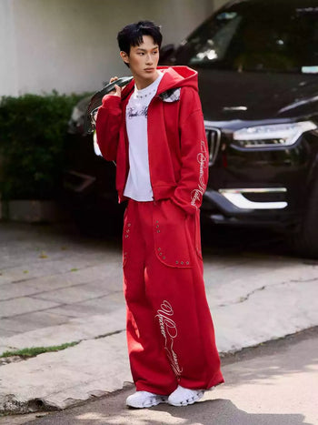 UNCOVER - TD- 562   Roma Fleece Zip Hoodie + Sweatpants