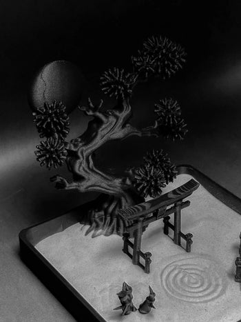 朽根造 - AC-K159 黑沉系列｜黑禪・小庭院